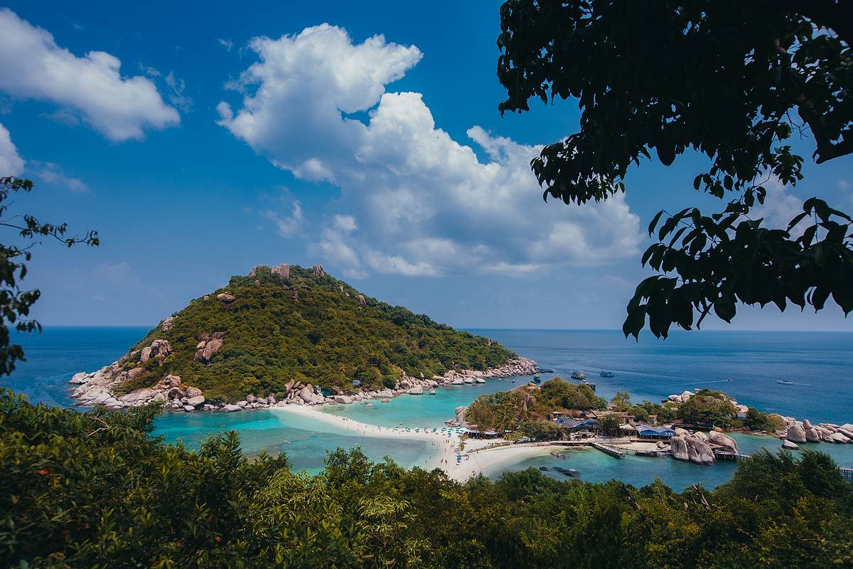 Faszinierenden Ausblick vom Viewpoint Nangyoan Island Dive Resort
