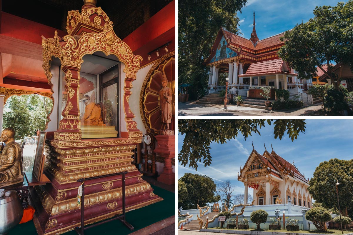 Der mumifizierte Mönch im Tempel Wat Khunaram gehört zu den ungewöhnlichsten Sehenswürdigkeiten auf Koh Samui.