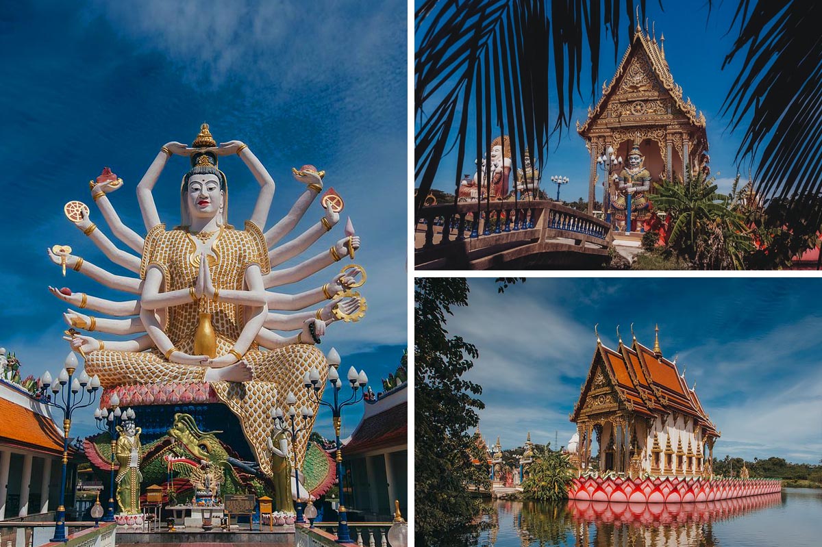 Der Tempel Wat Plai Laem auf Koh Samui ist eine der TOP Sehenswürdigkeiten auf der Urlaubsinsel.