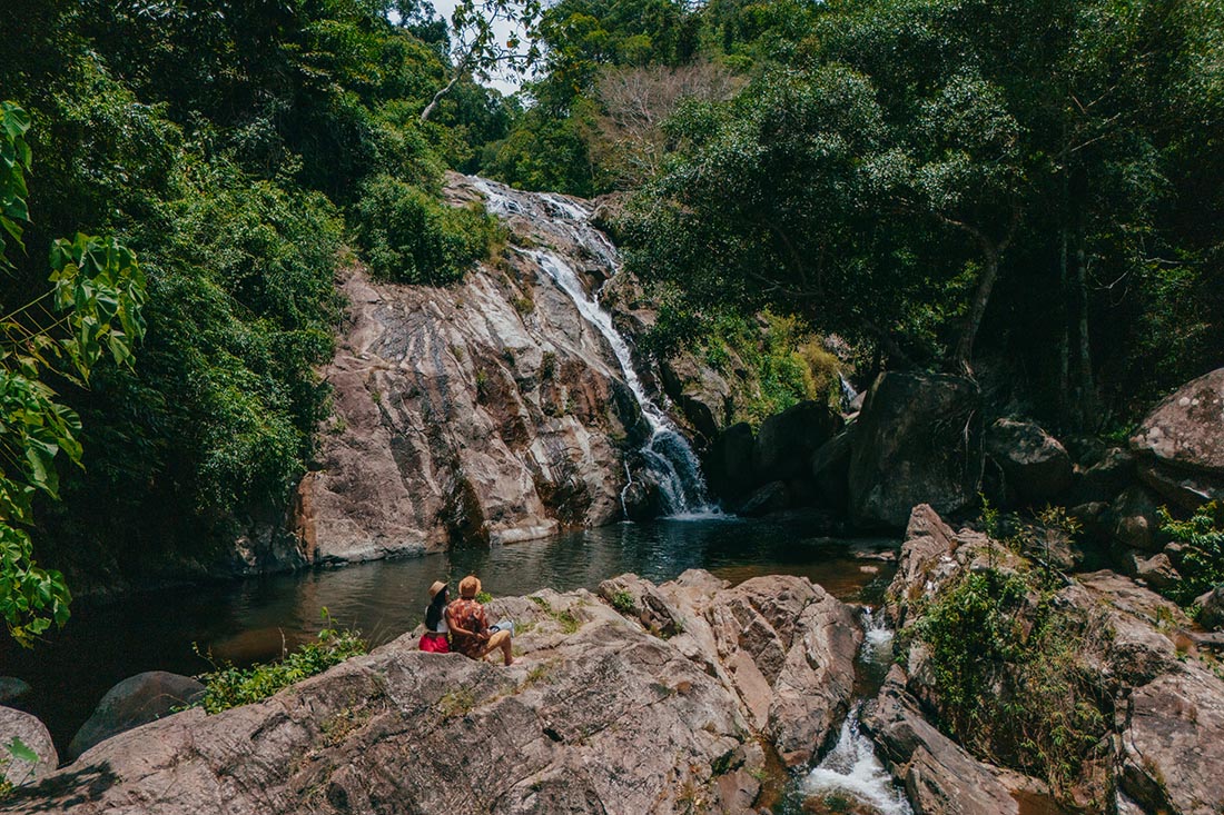 Der Hin Lad Wasserfall auf Koh Samui