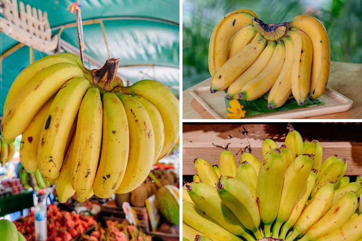 Bananen auf einem thailändischen Markt