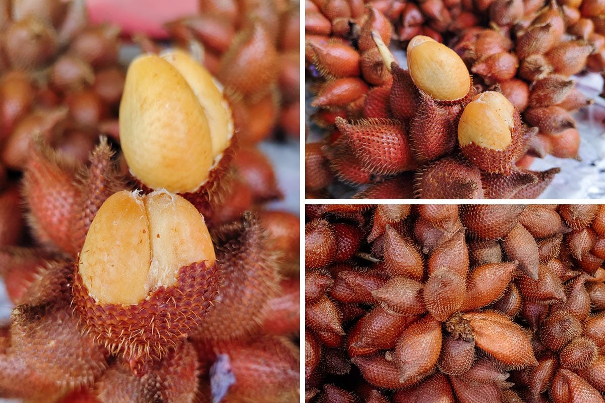 Die Salak Frucht nennst sich Sala in Thai