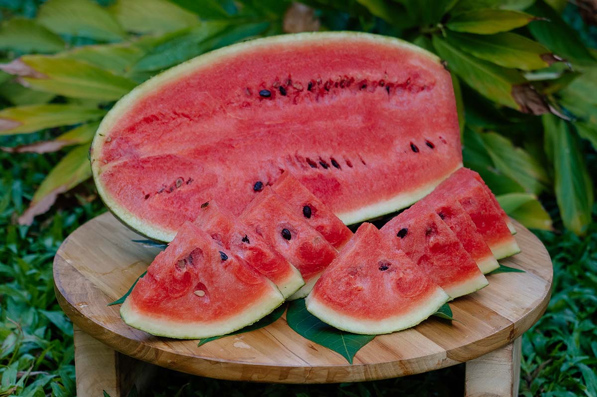 Die Wassermelone in Thailand- Süß und saftig und perfekt für heiße Sommertage