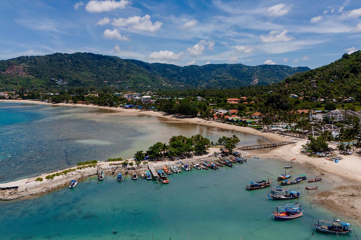 Boote am Lamai Beach