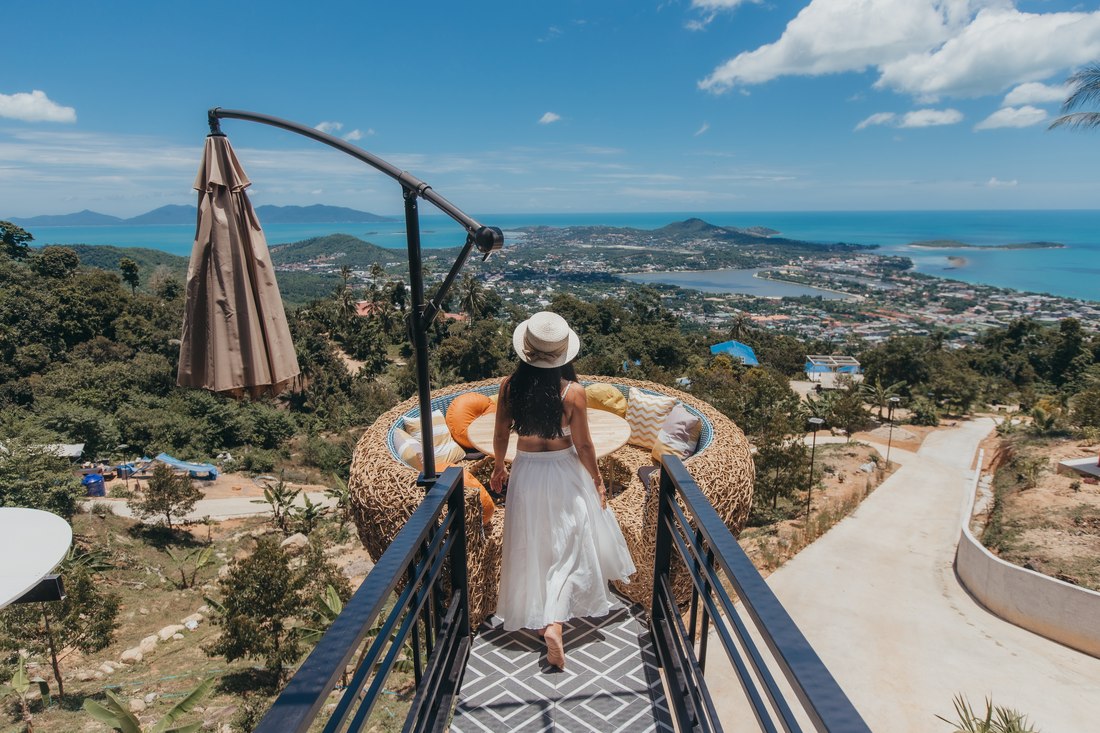 Hauptattraktion im Highland Paradise Koh Samui ist die Außengondel