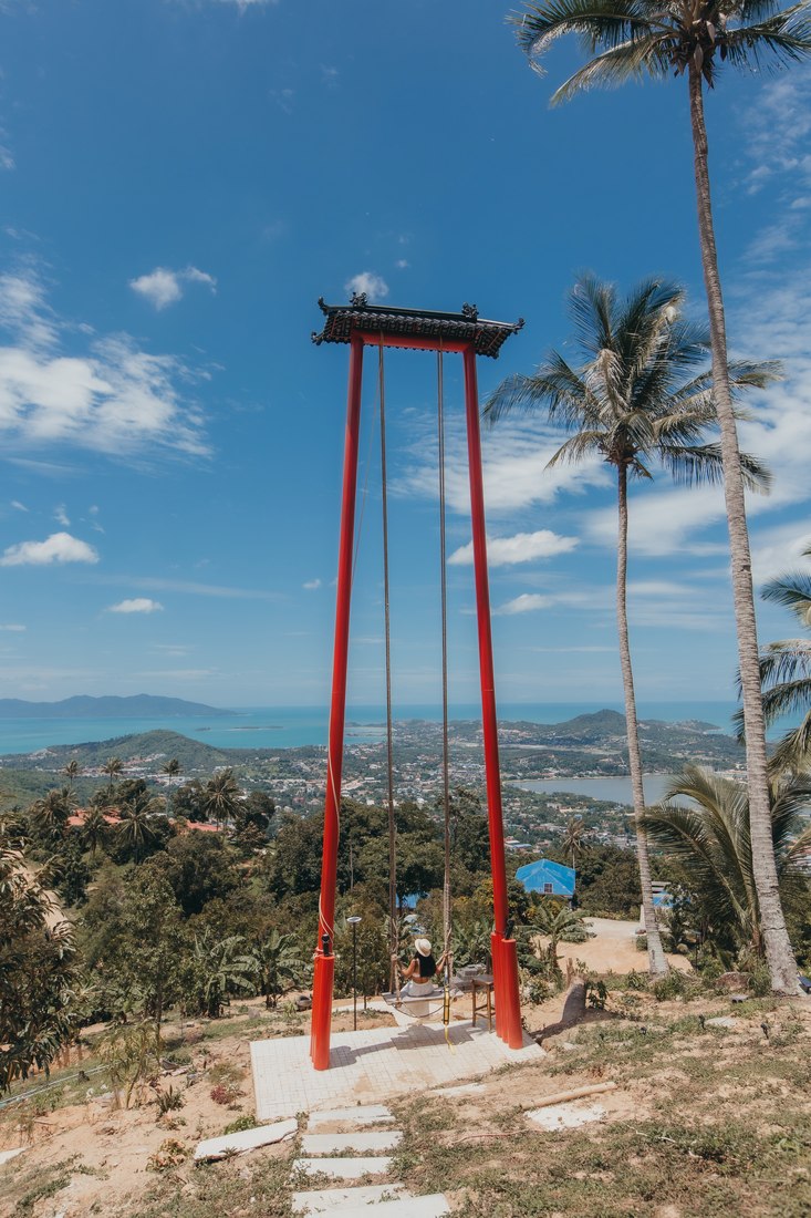 Eine Attraktion des Highland Paradise auf Koh Samui ist sicher die übergroße Schaukel (Giant Swing)