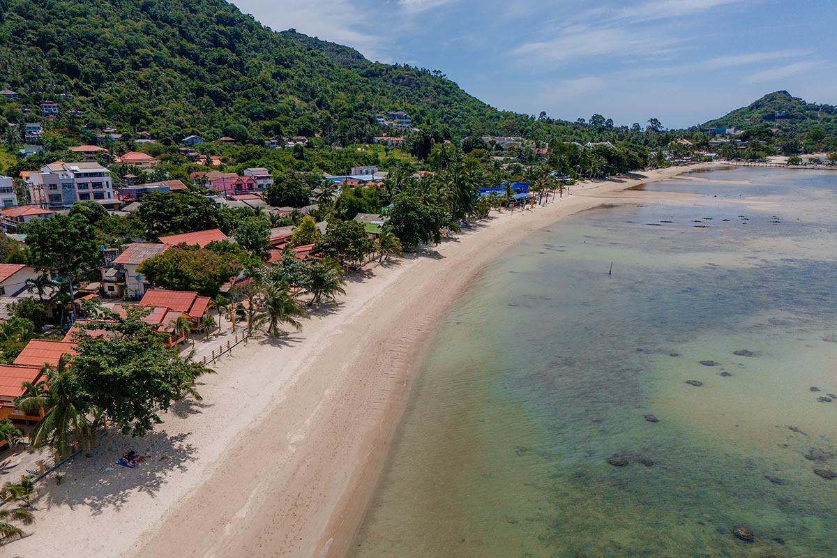 Der nördliche Lamai beach