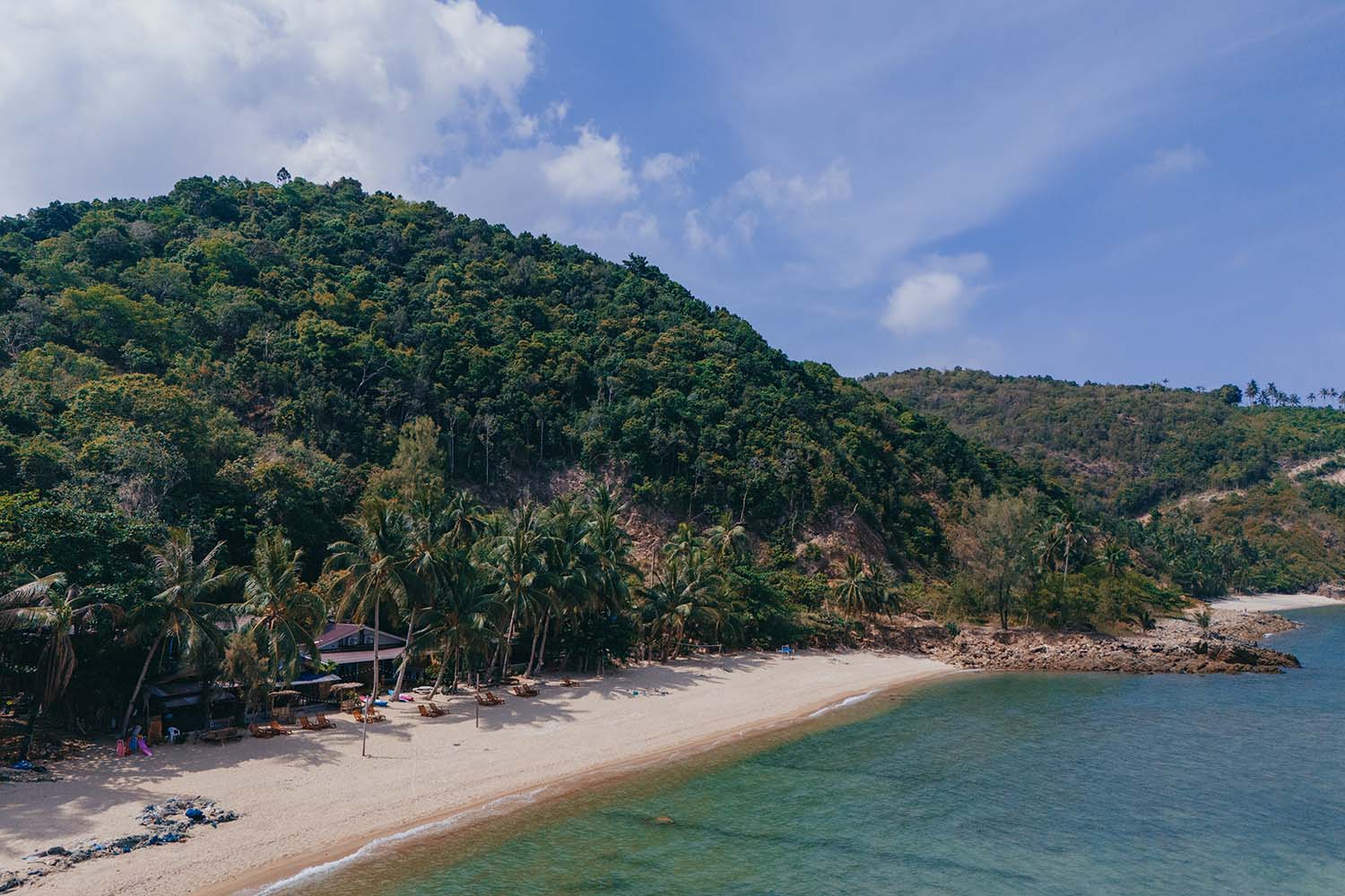 Der Mae Haad Beach im Norden von Koh Phangan ist ein idyllischer Rückzugsort