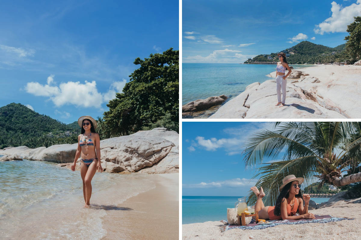 Der kleine Chaweng Noi Beach gleich neben dem berühmten Chaweng ist deutlich ruhiger Beach ist 