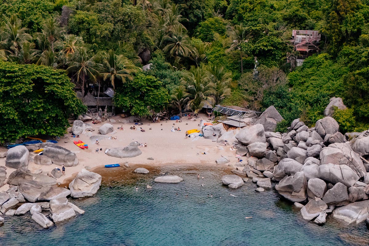 Traumhafter Strand auf Koh Tao - Die Ao Hin Wong Bucht