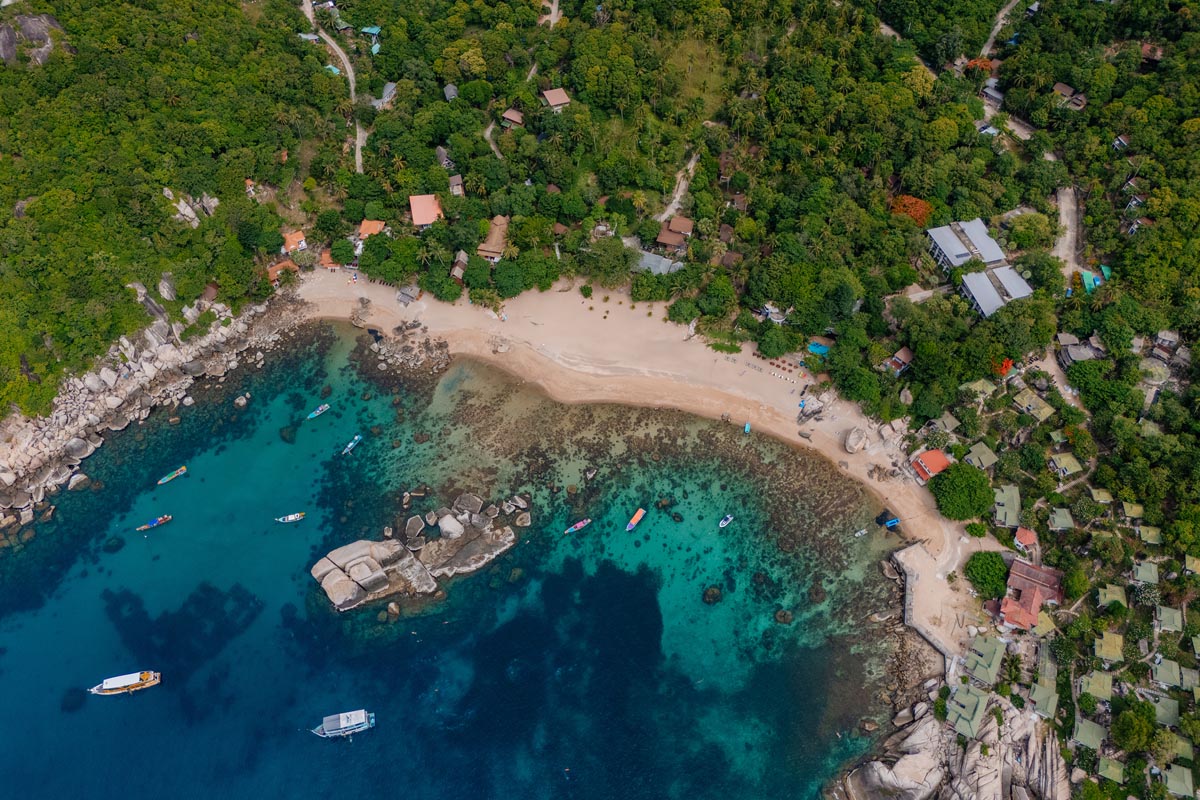 Ao Tanote Bay von oben fotografiert
