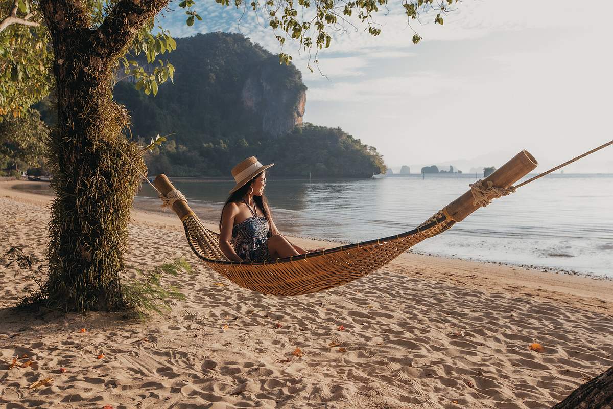 Perfektes Wetter für schöne Momente am Strand auf der Insel Koh Yao Noi