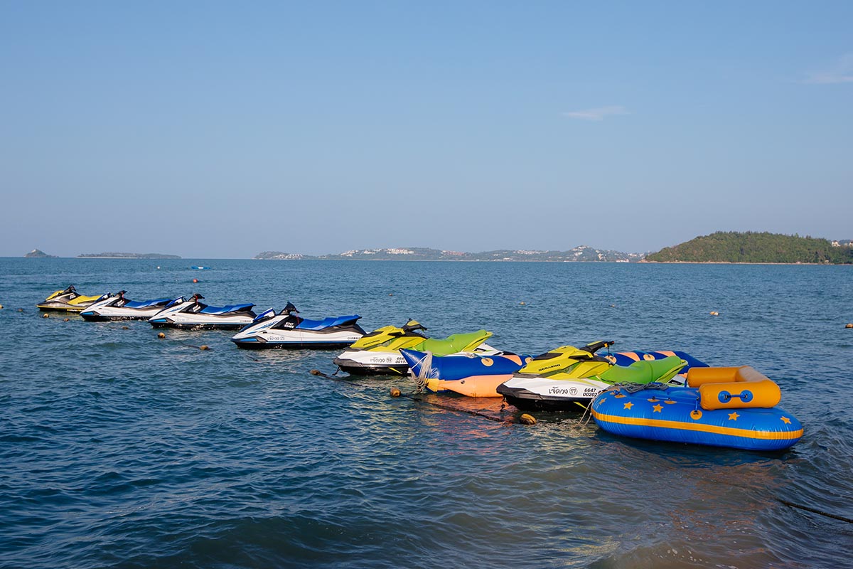 Jet Skis am Bophut Beach auf Koh Samui