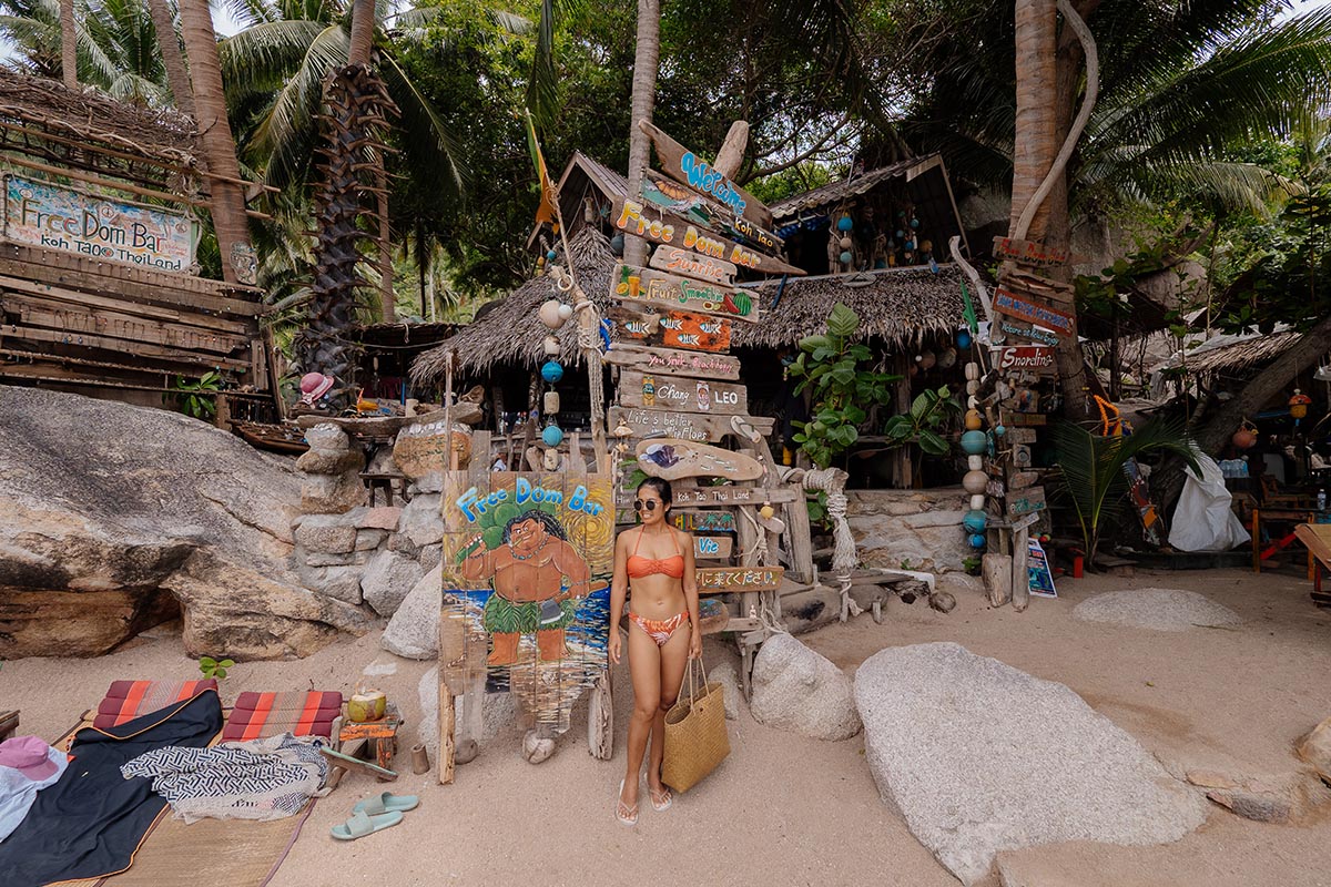 Freedom Bar ist eine urige Reggae-Bar direkt am Ao Hin Wong Strand