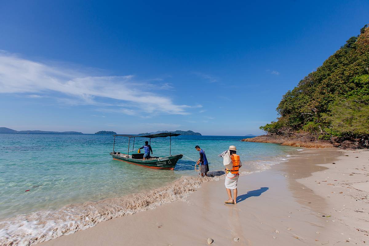 Anreise im Fischerboot nach Koh Ngam