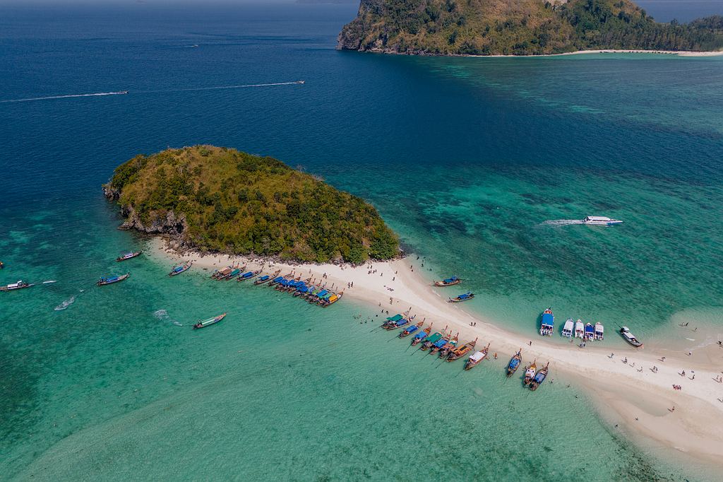 Thale Waek oder auch Tup Island geannnt mit der Drohne fotografiert