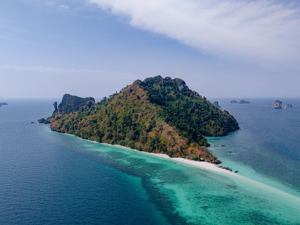 Chicken Island bei Krabi aus der Luft fotografiert