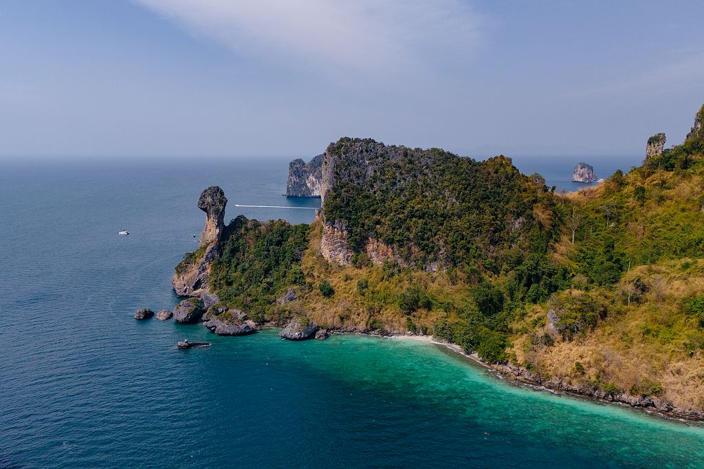 Der markante Felsen von Chicken Island