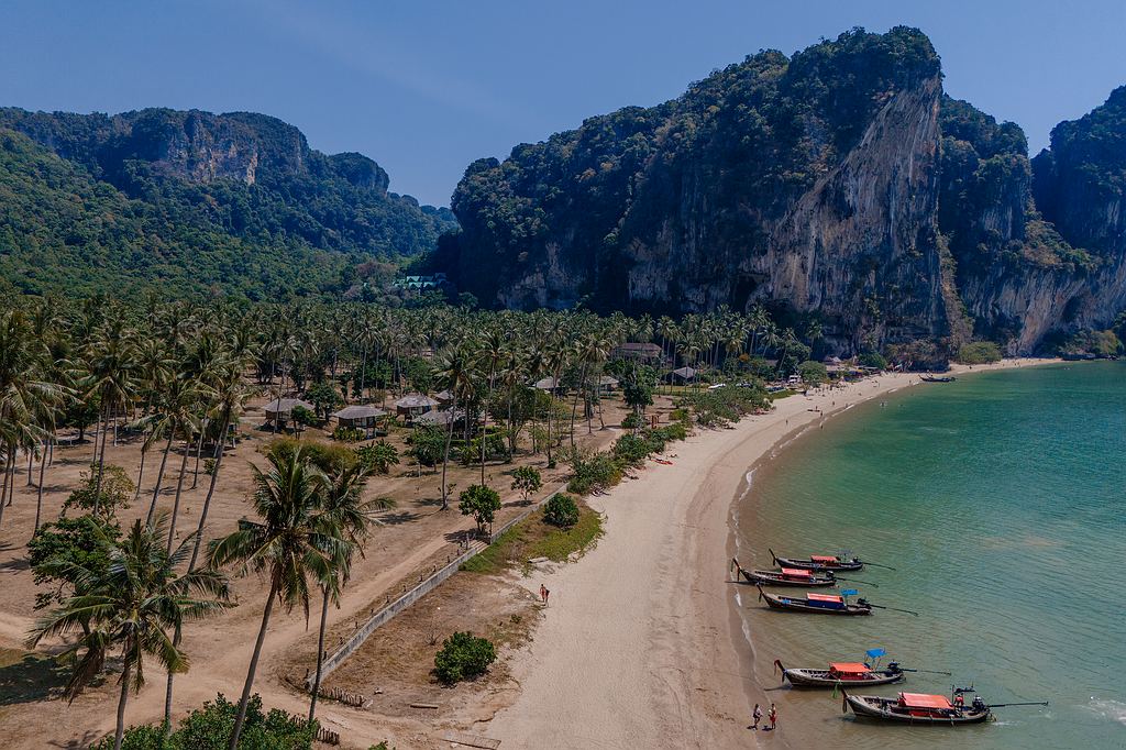 Der Tonsai Beach aus der Vogelperspektive