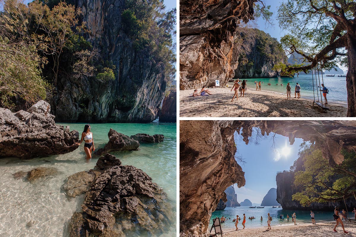 Lao Lading glänz mit einem beeindruckenden Strand in felsiger Landschaft