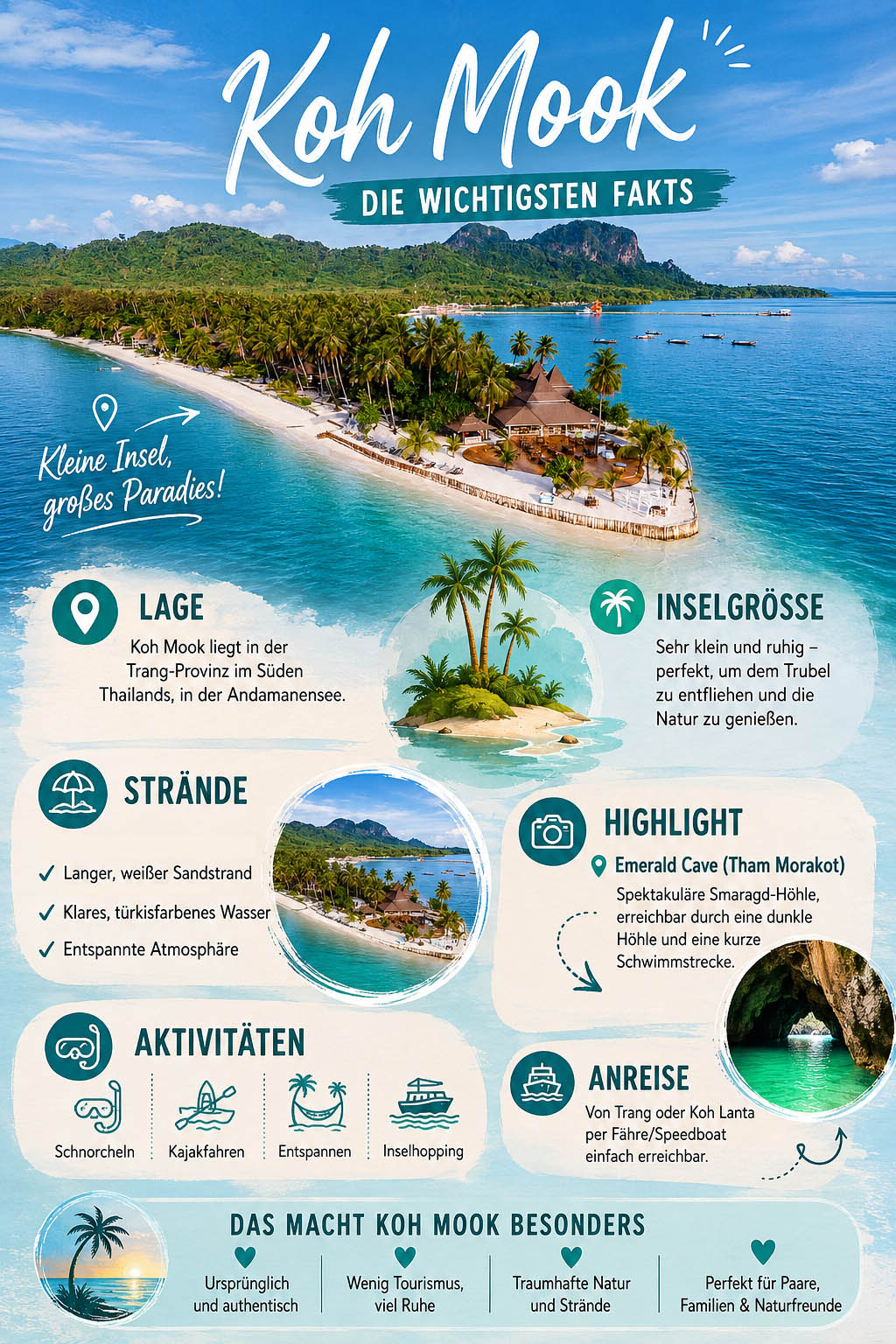 Koh Mook Infografik, alle Infos auf einen Blick