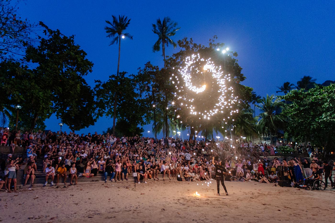 Feuerschow am Ao Nang Beach