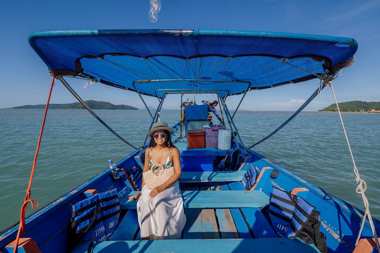 Überfahrt nach Koh Tan im tahiländischen Longtailboot
