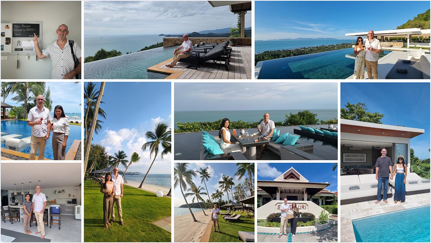 Thomas und Channa in thailändischen Hotels und Villen 