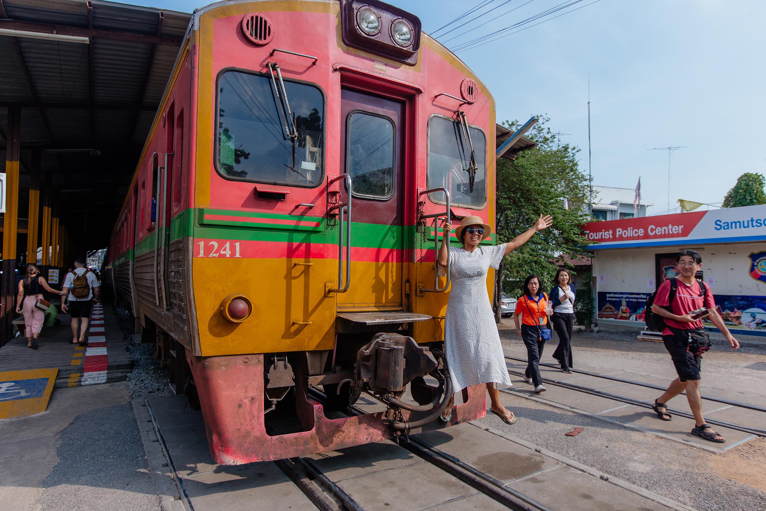 Maeklong Railway Market in Thailand