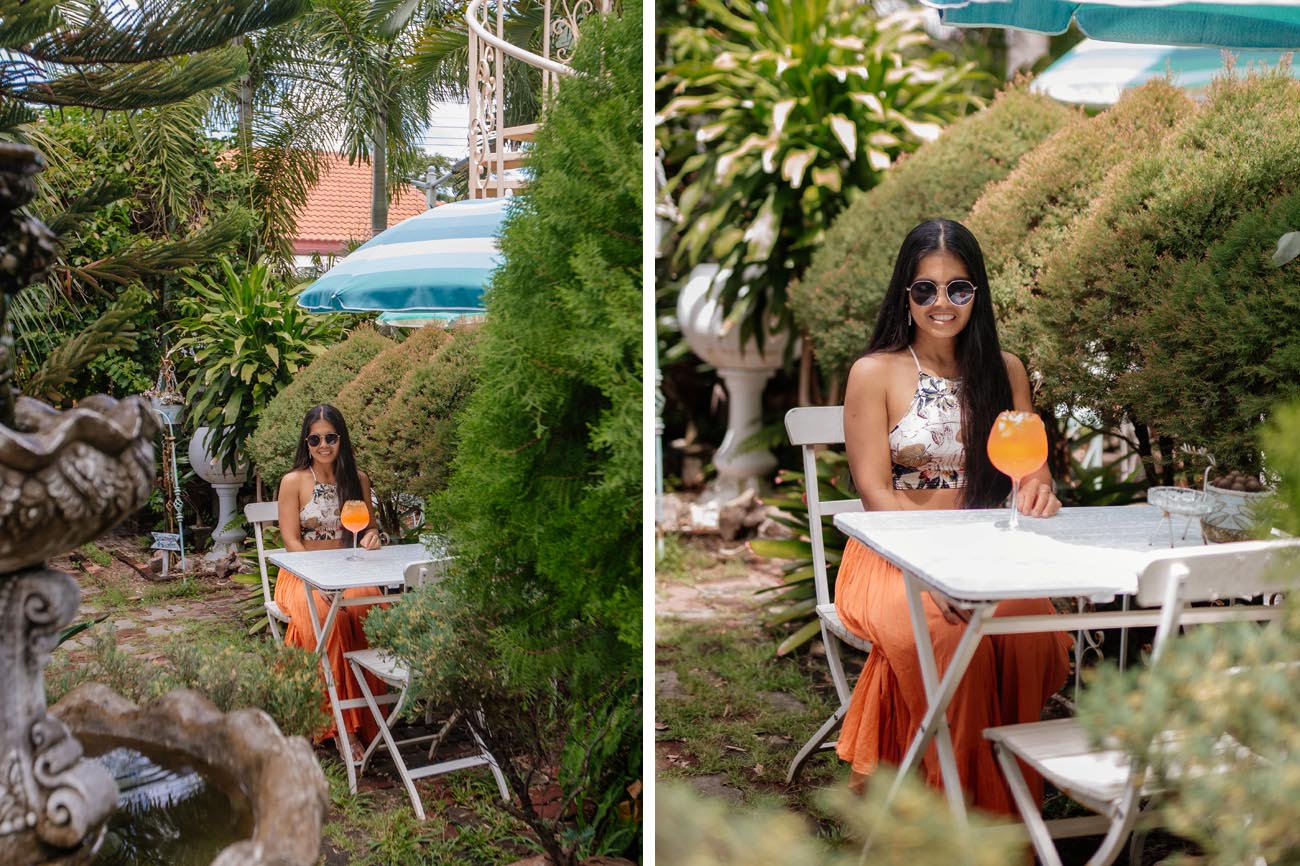 Der Garten im The Floral Cafe and Bistro