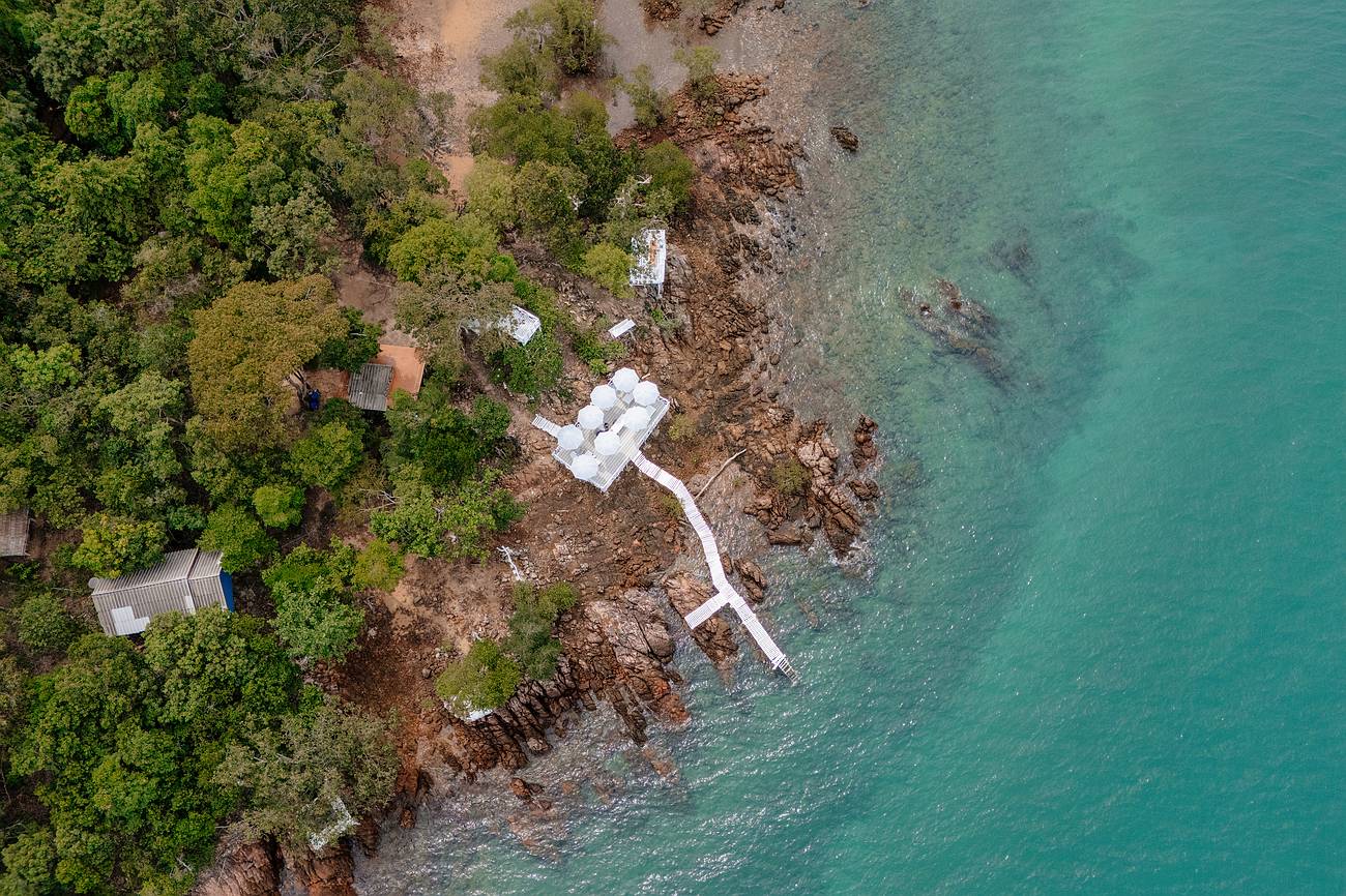 Rock View Terrace aus der Luft fotografiert