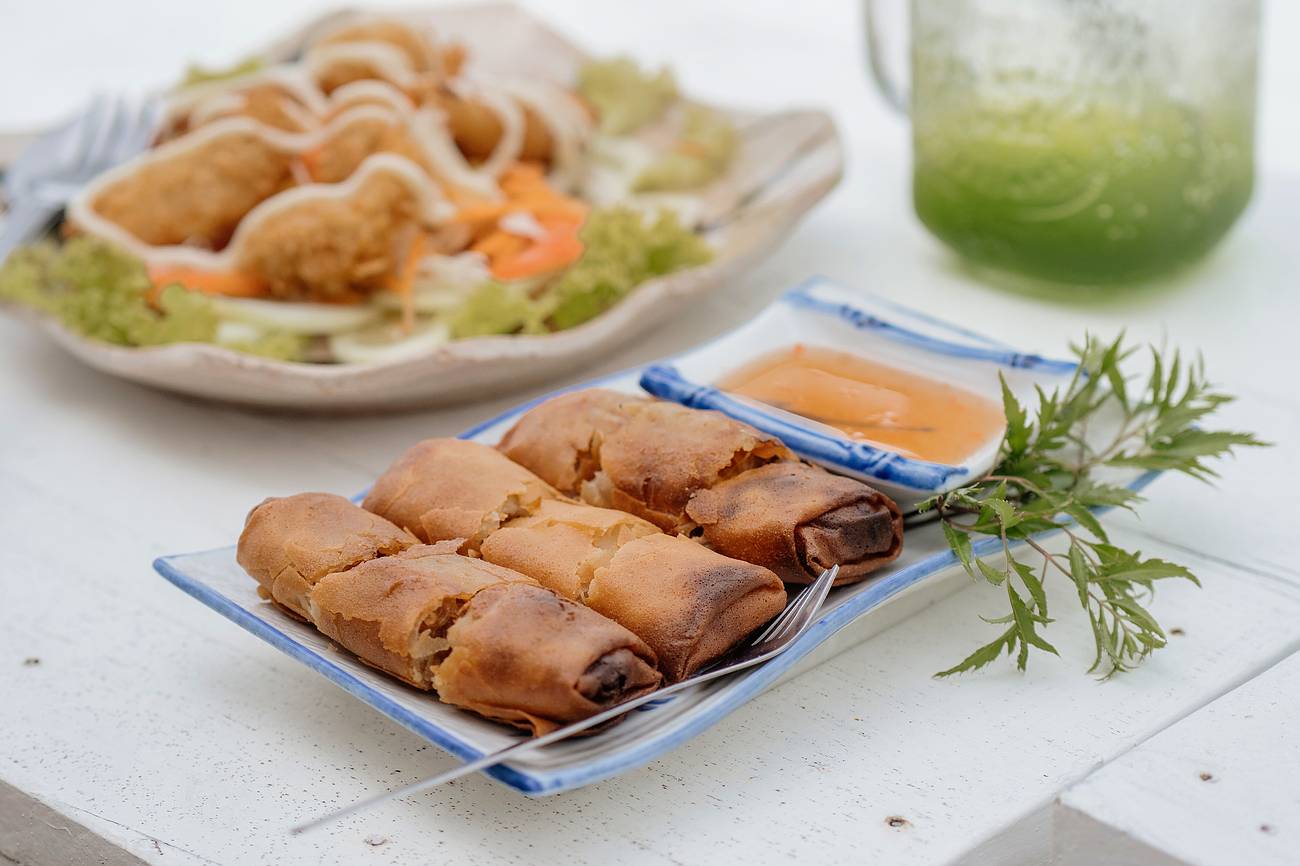 Ein kleiner Snack an der Rock View Terrace