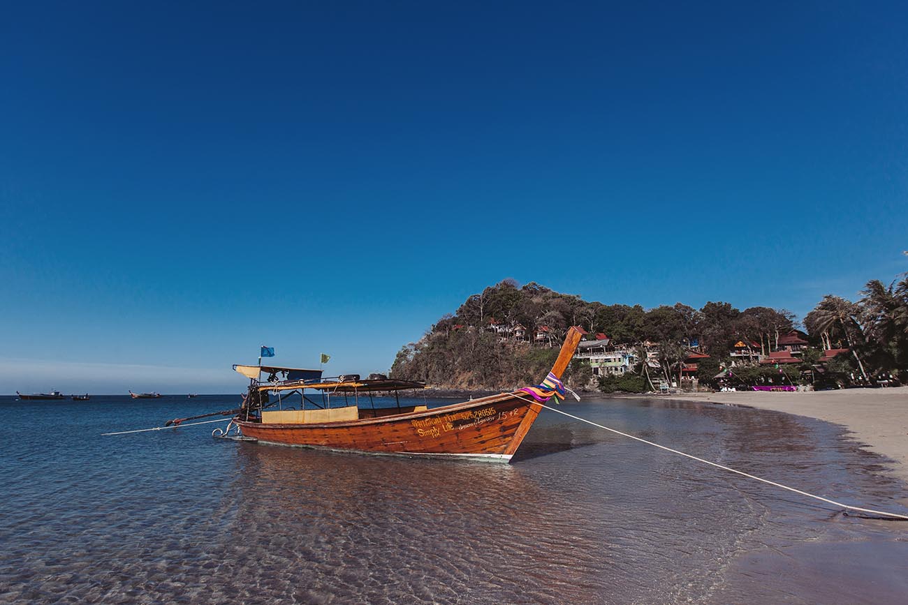 Longtail Boot am Kantiang Beach Koh Lanta