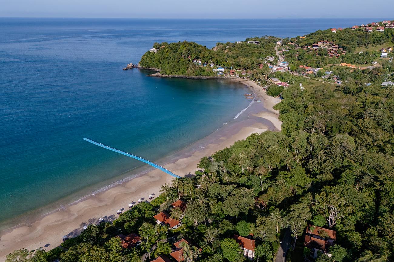 Kantiang Bay aus der Luft fotografiert