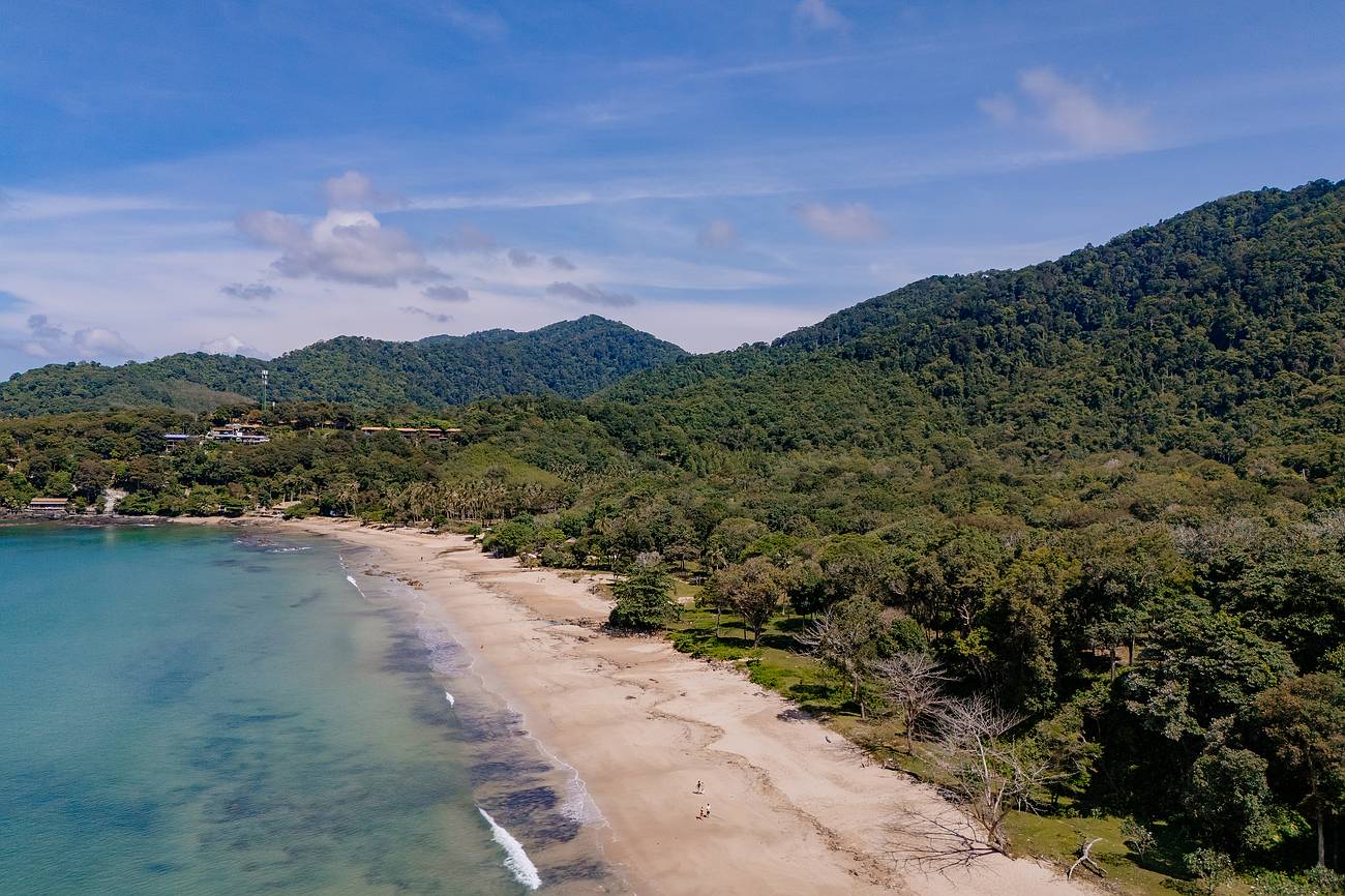 Der bamboo Beach im Süden der Insel