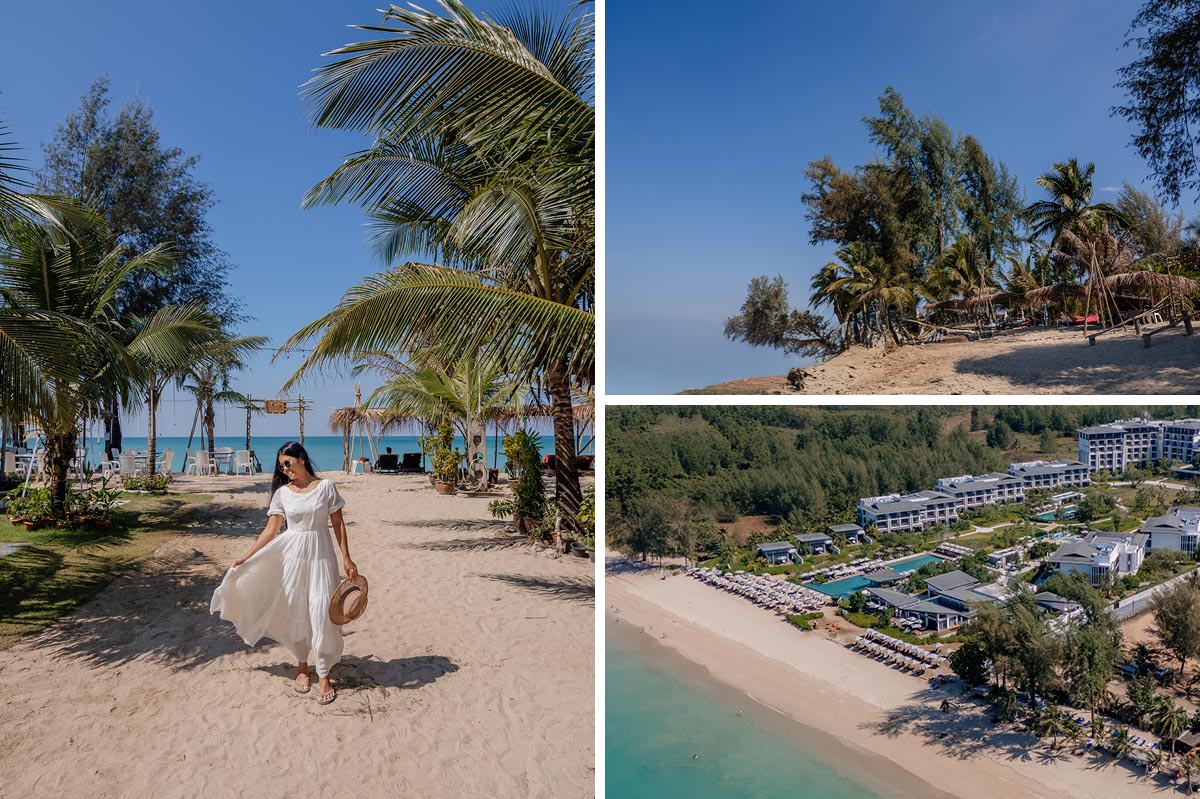 Der ruhige Bang Lut Beach im Norden von Khao Lak