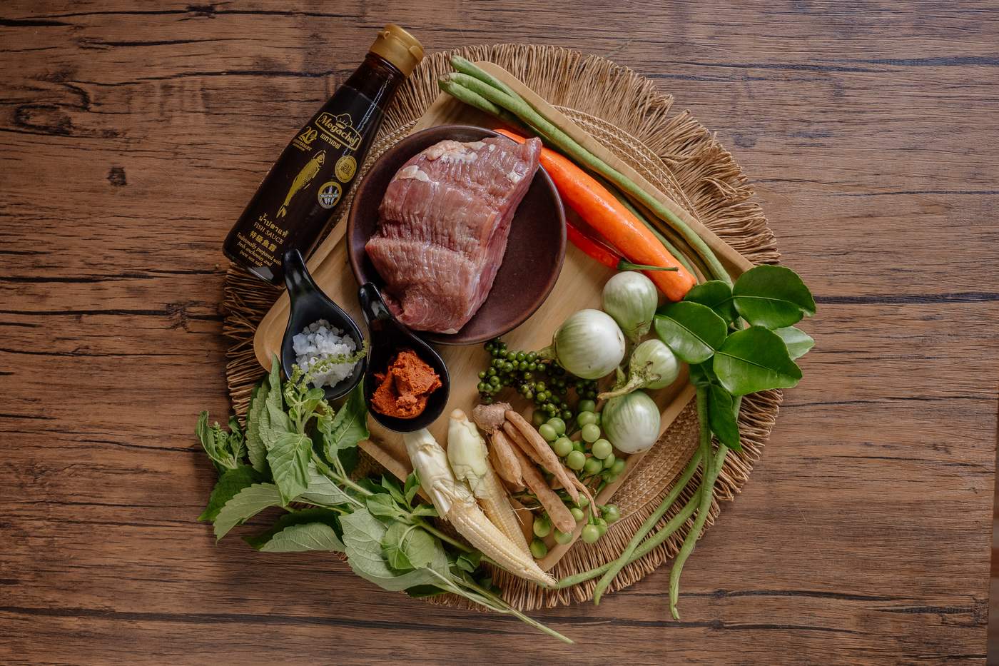 Zutaten Gaeng Pa Rezept – Thai Waldcurry ohne Kokosmilch