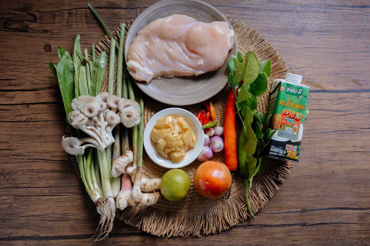Zutaten Tom Kha gai